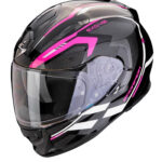 Casco Scorpion EXO-491 Kripta Negro Rosa Blanco 22.06