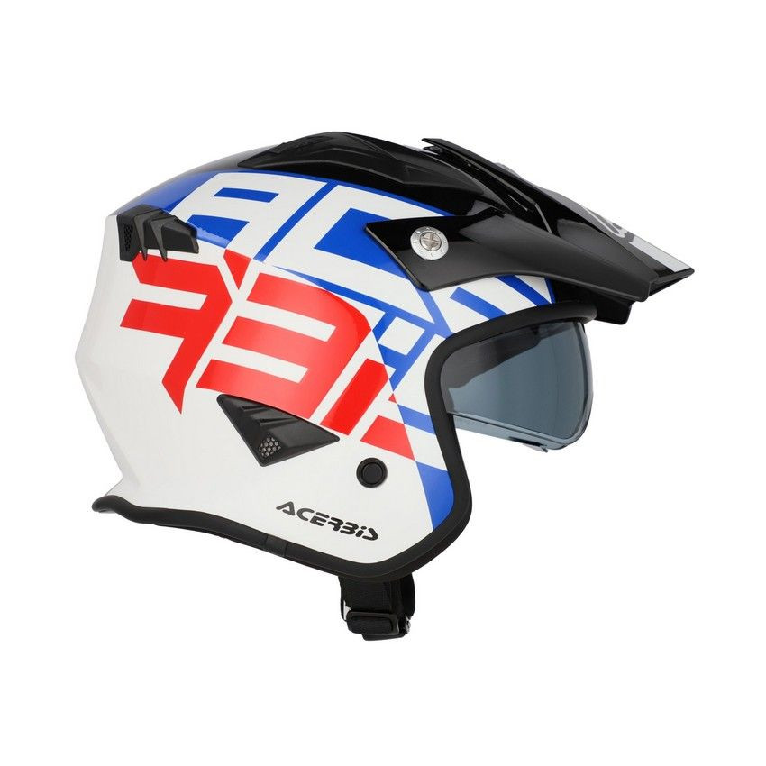Casco Acerbis Jet Aria Graphic Blanco/Azul/Rojo 22.06