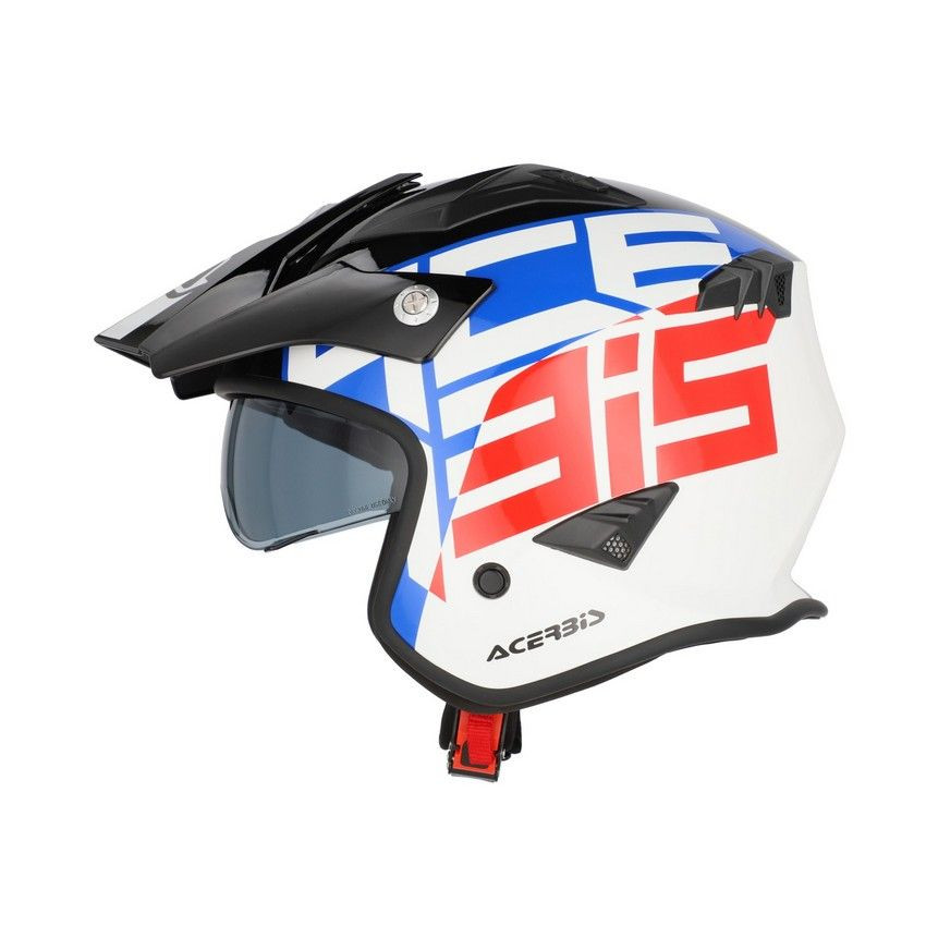 Casco Acerbis Jet Aria Graphic Blanco/Azul/Rojo 22.06