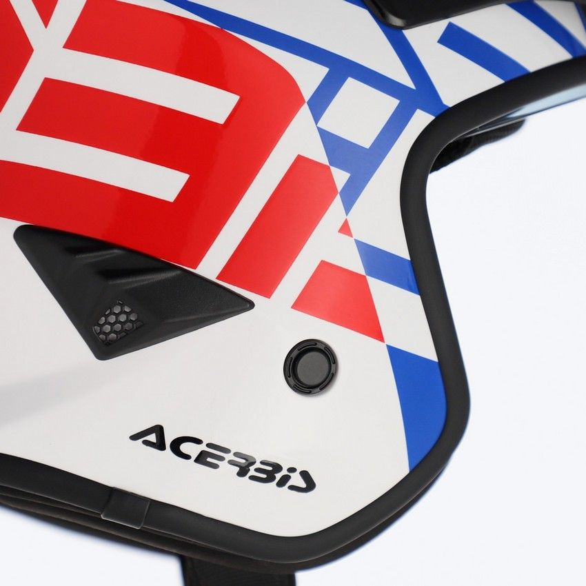 Casco Acerbis Jet Aria Graphic Blanco/Azul/Rojo 22.06