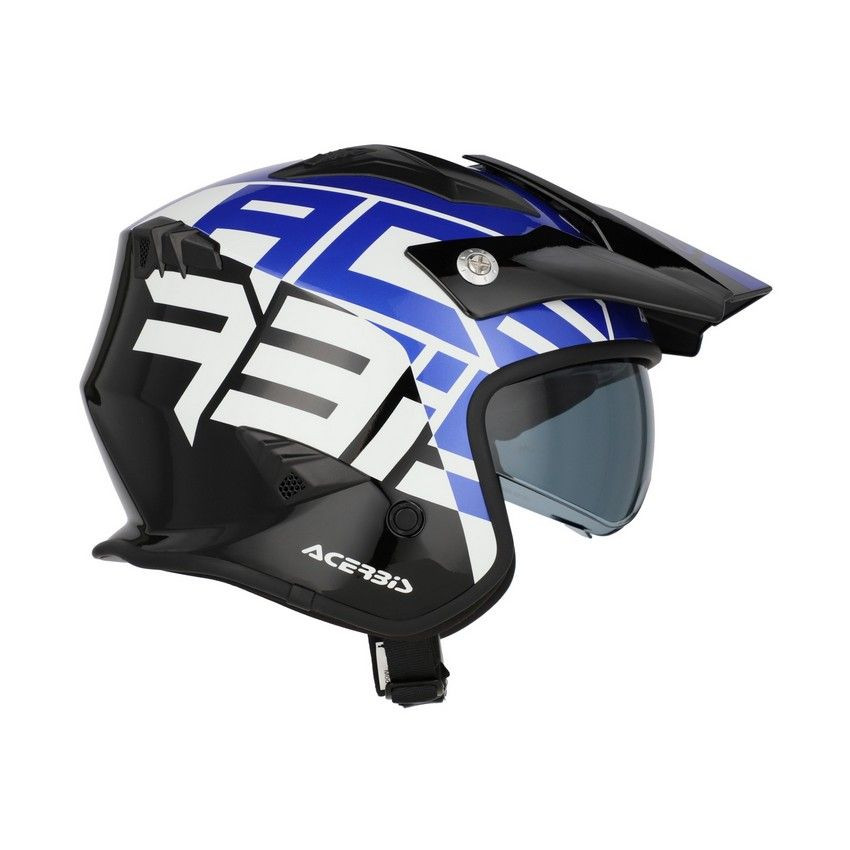 Casco Acerbis Jet Aria Graphic Negro/Azul 22.06