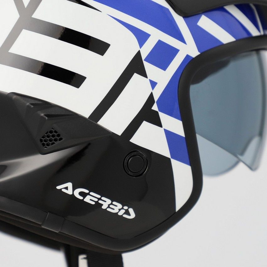 Casco Acerbis Jet Aria Graphic Negro/Azul 22.06