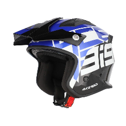 Casco Acerbis Jet Aria Graphic Negro/Azul 22.06