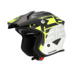 Casco Acerbis Jet Aria Graphic Negro/Amarillo Fluo 22.06