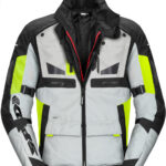 Chaqueta Spidi Crossmaster H2OUT Negra Blanca Fluor