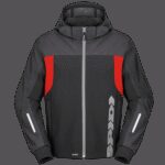 Chaqueta Spidi Hoodie H2Out II Negro antracita rojo