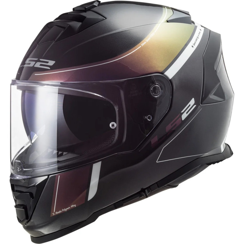 Casco Integral LS2 Storm Velvet FF800 Black Rainbow 22.05 (Sin Pinlock)