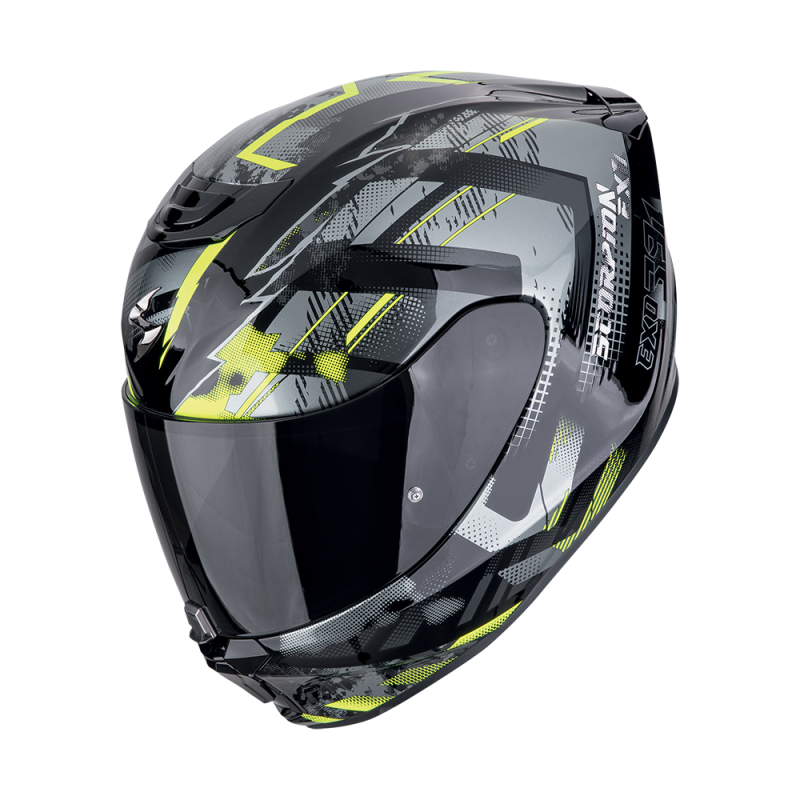 Casco Scorpion EXO-391 CLUTTER Negro-Amarillo Neon 22.06