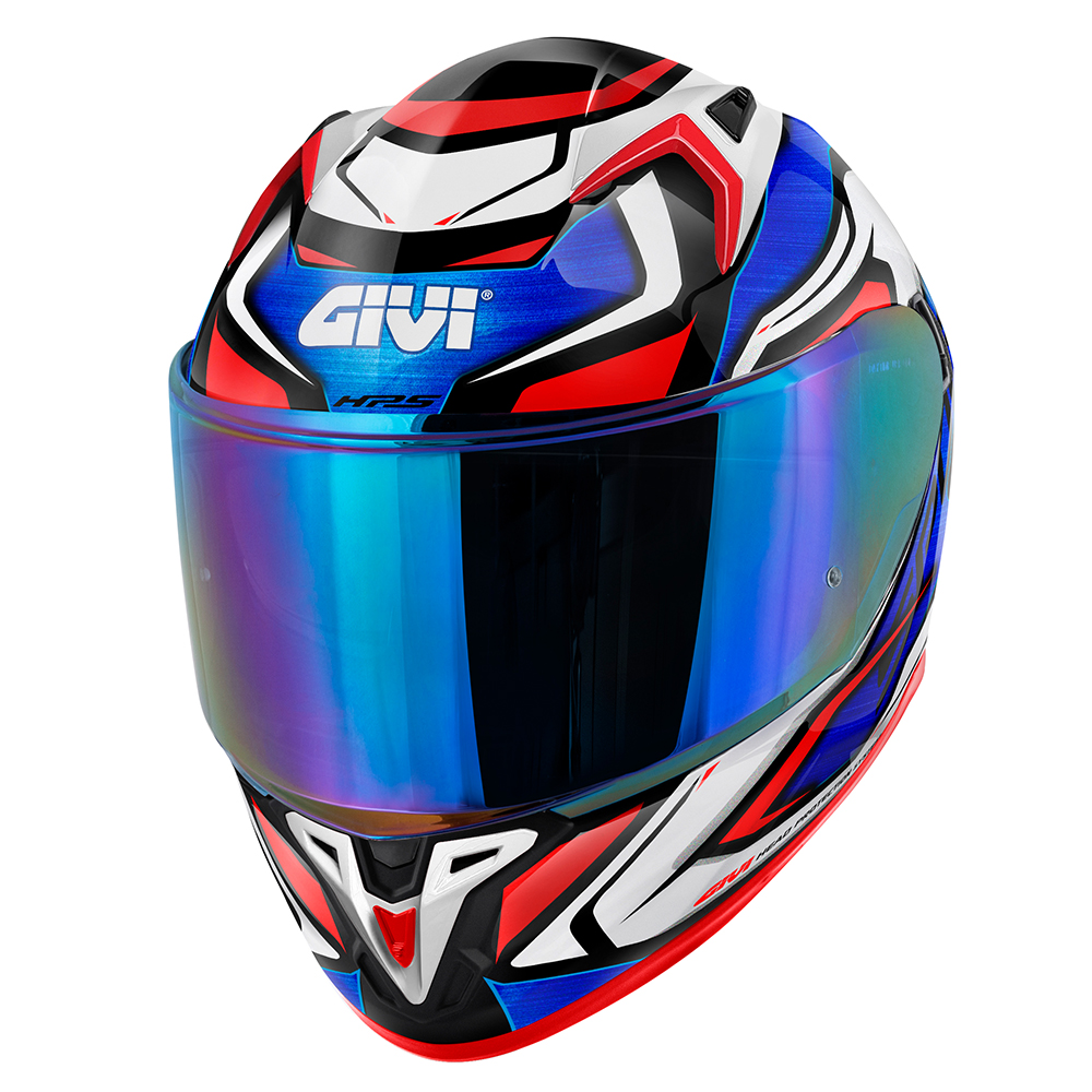 Casco Integral Givi 50.9 Atomic Blanco Rojo Azul