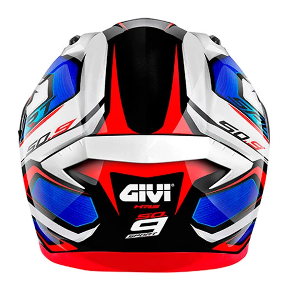 Casco Integral Givi 50.9 Atomic Blanco Rojo Azul - Imagen 4