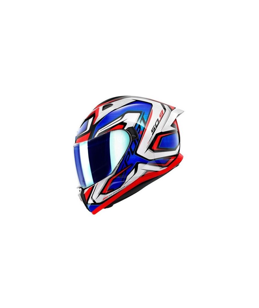 Casco Integral Givi 50.9 Atomic Blanco Rojo Azul - Imagen 2