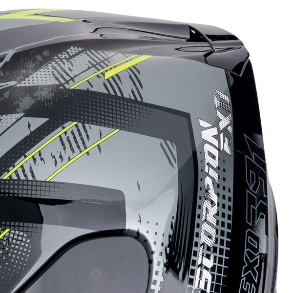 Casco Scorpion EXO-391 CLUTTER Negro-Amarillo Neon 22.06 - Imagen 3