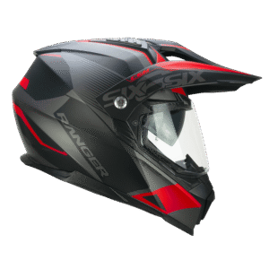 Casco Trail CGM 666G Twin Ranger - Negro Rojo