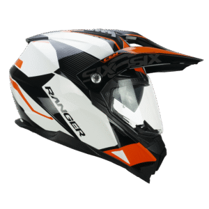 Casco Trail CGM 666G Twin Ranger - Blanco Naranja