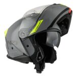 Casco Modular NZI Combi 3 Duo Solid Nardo Grey Amarillo