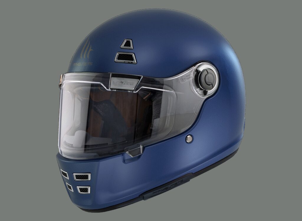Casco Integral MT Jarama Solid A7 Azul Mate