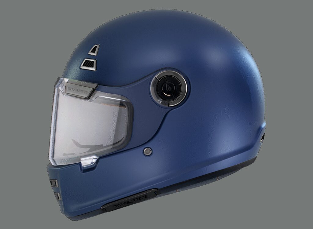Casco Integral MT Jarama Solid A7 Azul Mate