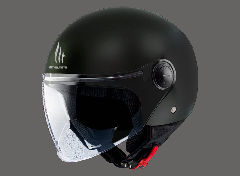 Casco Jet MT Street S Solid A1 Negro Mate