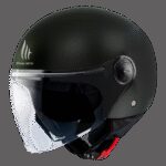 Casco Jet MT Street S Solid A1 Negro Mate