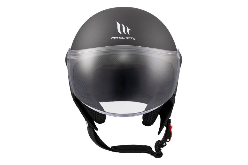 Casco Jet MT Street S Solid A1 Negro Mate
