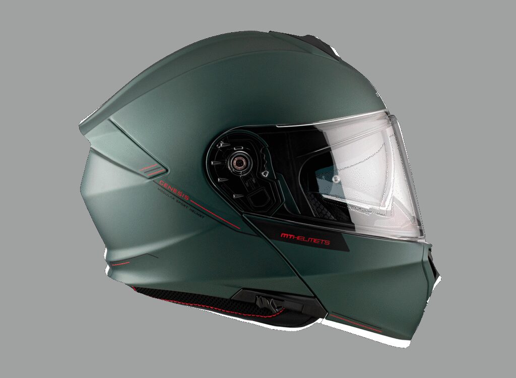 Casco Modular MT Genesis SV Solid A6 Verde Mate