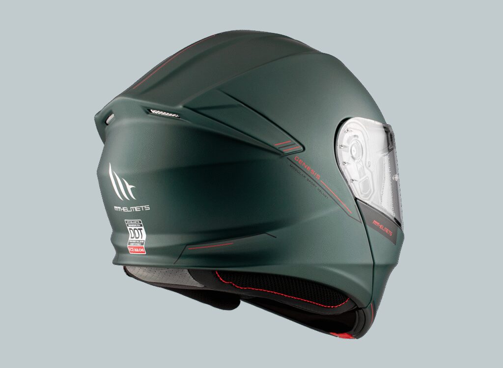 Casco Modular MT Genesis SV Solid A6 Verde Mate
