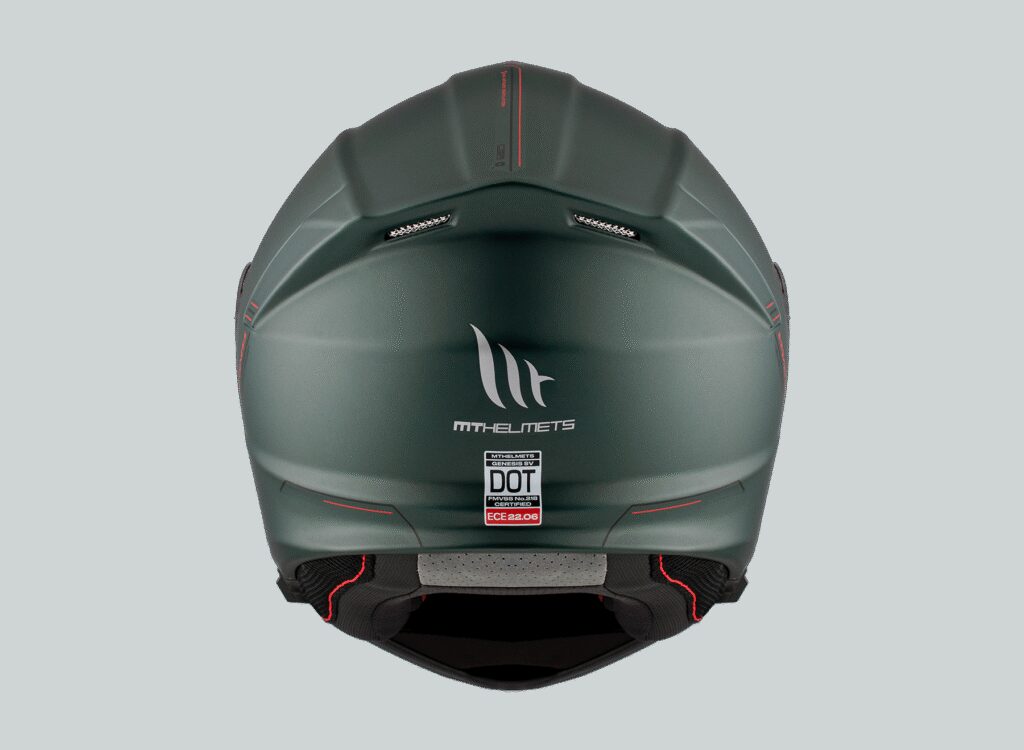Casco Modular MT Genesis SV Solid A6 Verde Mate