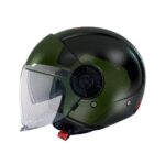 Casco Jet MT Viale SV S 68 Unit A6 Verde Negro