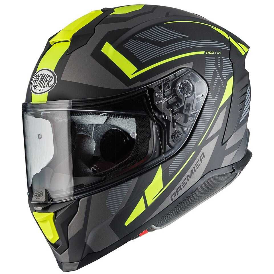 Casco Integral Premier Hyper KRY9BM - Negro Fluor