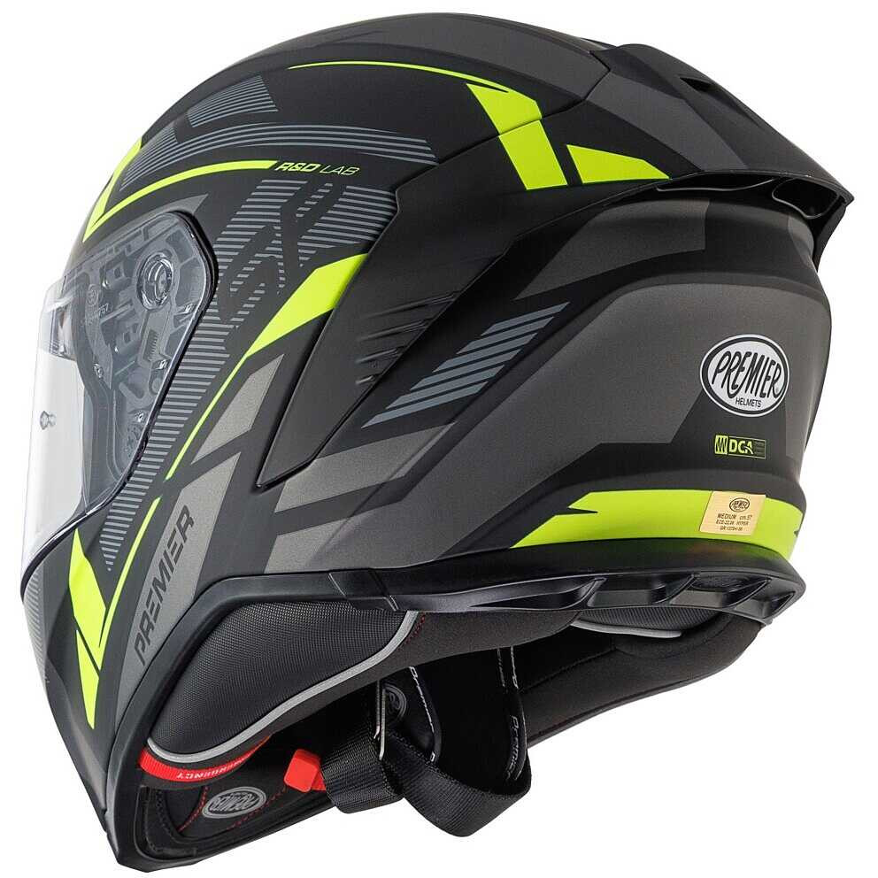 Casco Integral Premier Hyper KRY9BM - Negro Fluor