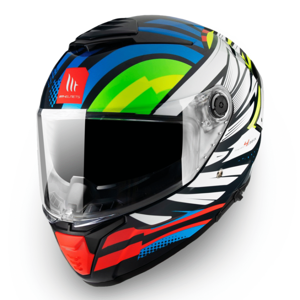 Casco Integral MT Thunder 4 SV Drax B7 Azul Brillo