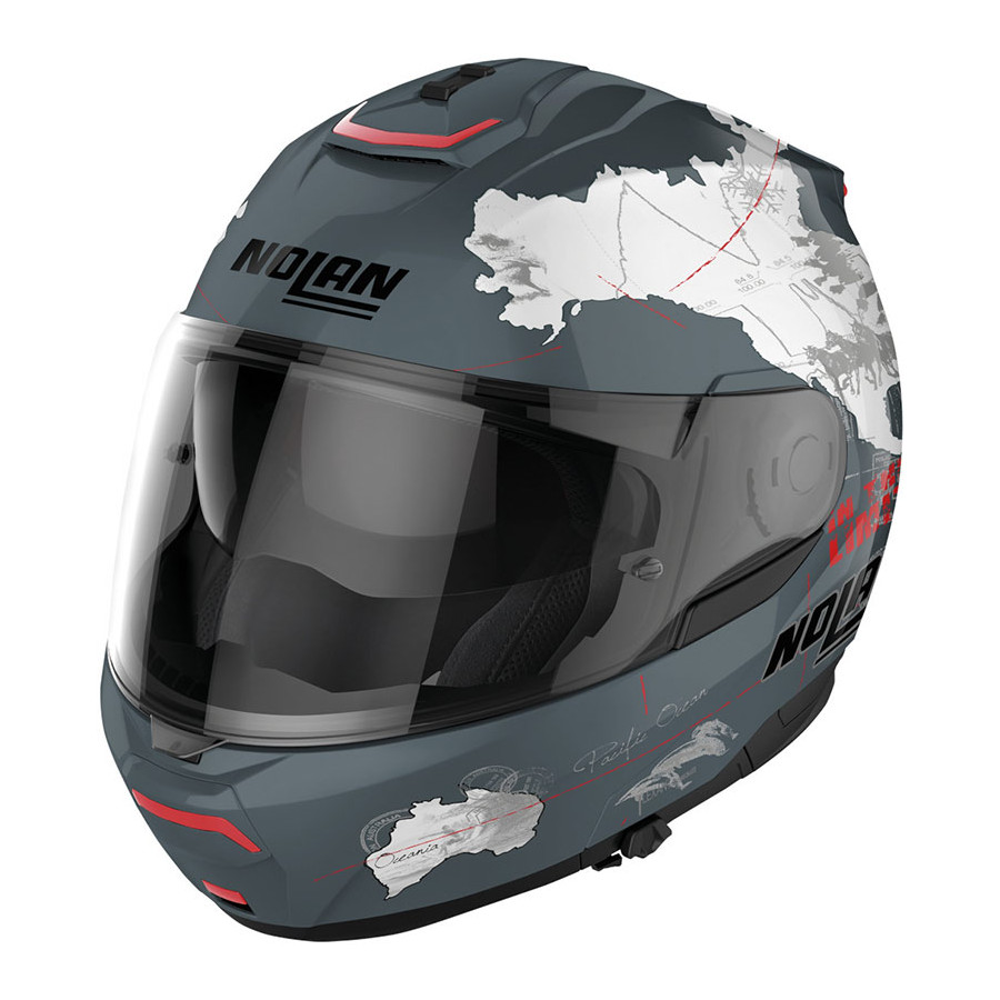 Casco Nolan N100 Legend N-Com Grey C. Checa - Imagen 2