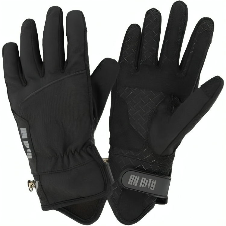 Guantes Invierno By City Hombre Viena Negro Gris