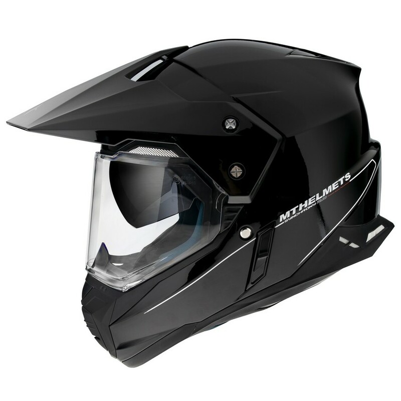 Casco Adventure MT Synchrony Duo Sport Solid Negro Brillo - Imagen 2