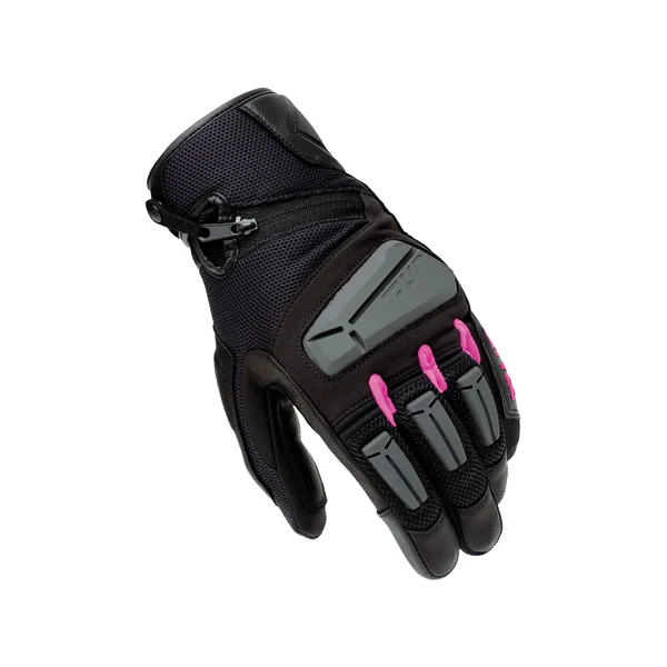 Guantes de Verano Mujer Tucano Urbano G-Four Negro Rosa - Imagen 2