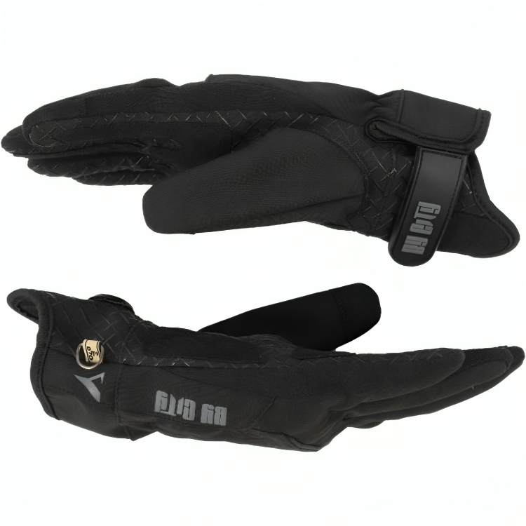 Guantes Invierno By City Hombre Viena Negro Gris - Imagen 3