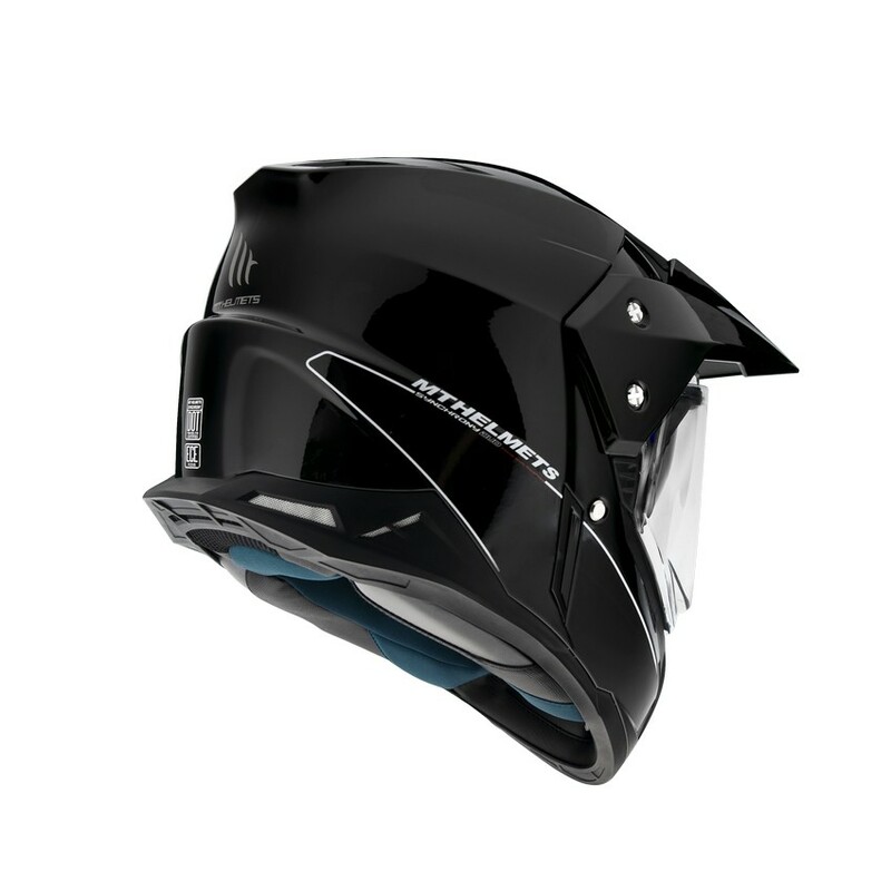 Casco Adventure MT Synchrony Duo Sport Solid Negro Brillo - Imagen 3