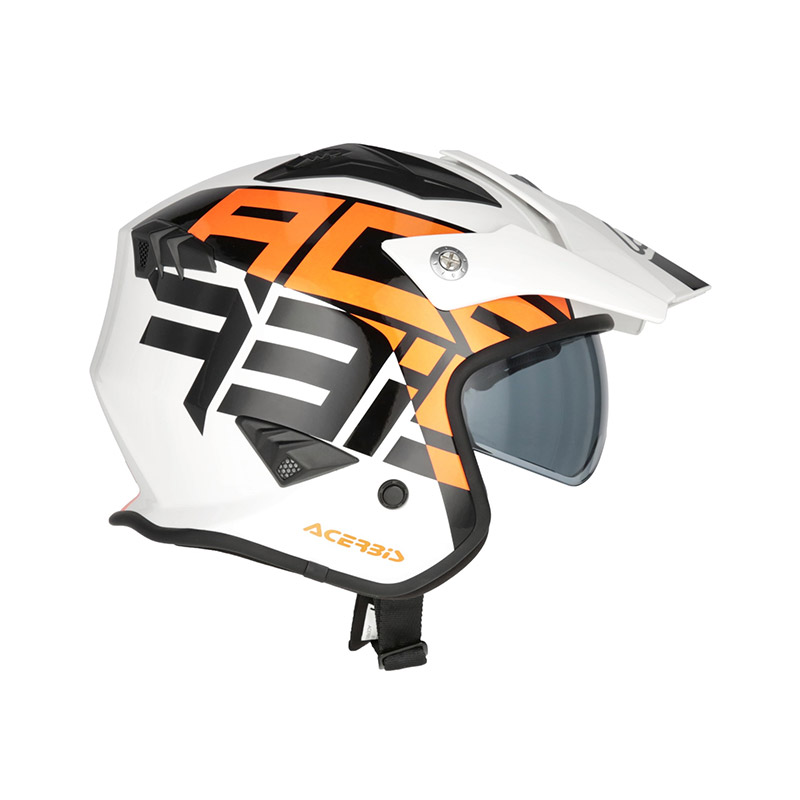 Casco Acerbis Jet Aria Blanco Naranja 22.06 - Imagen 2