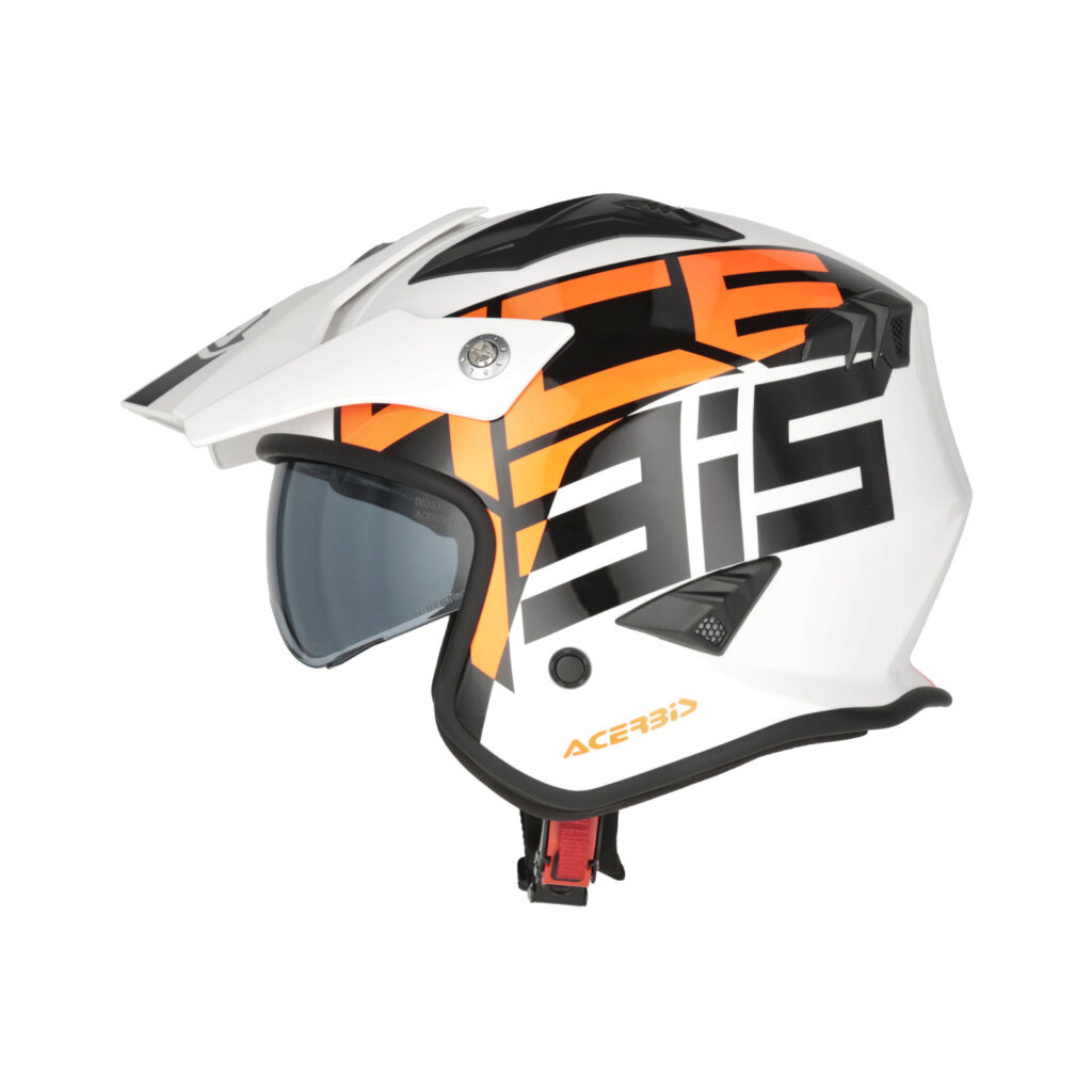 Casco Acerbis Jet Aria Blanco Naranja 22.06 - Imagen 5