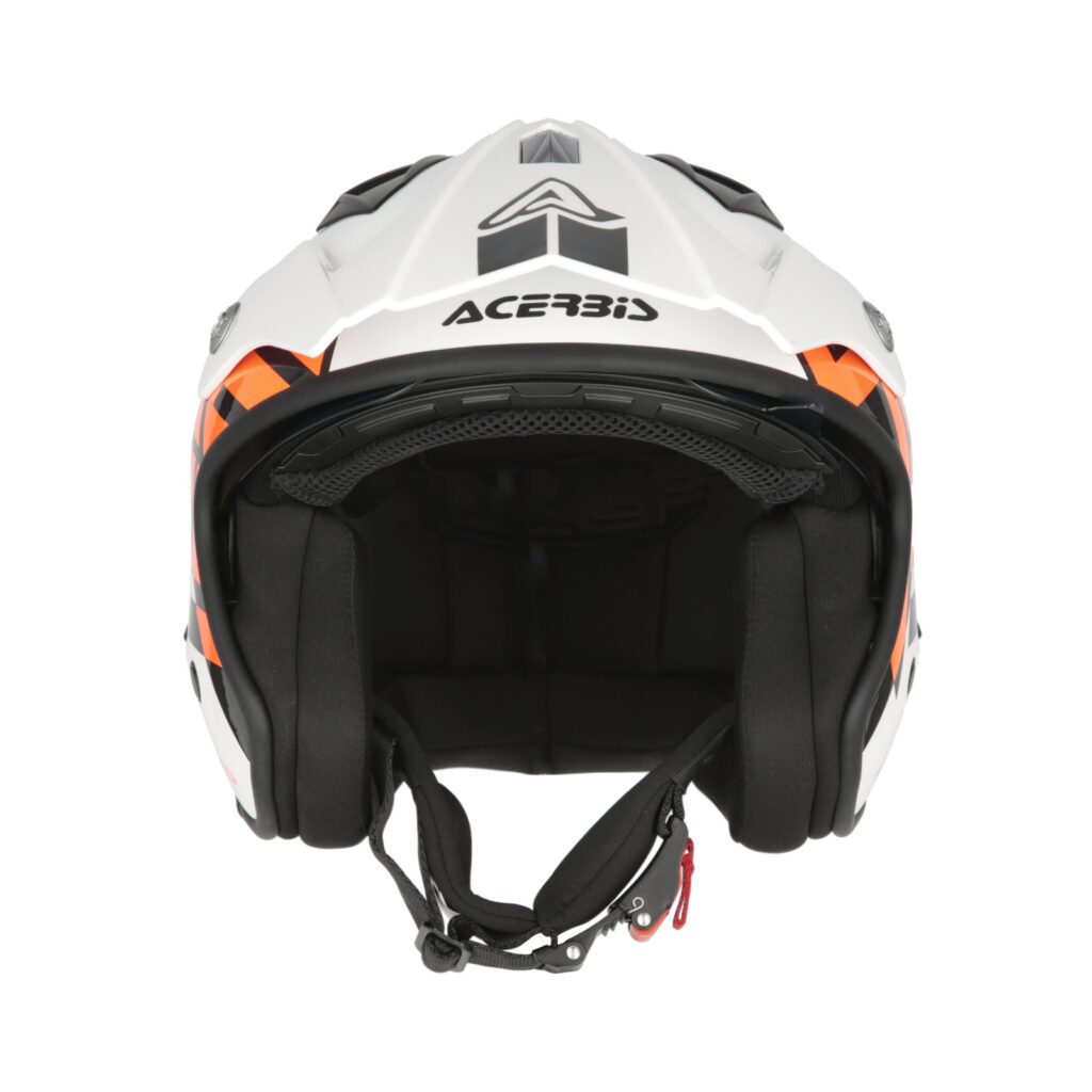 Casco Acerbis Jet Aria Blanco Naranja 22.06 - Imagen 4