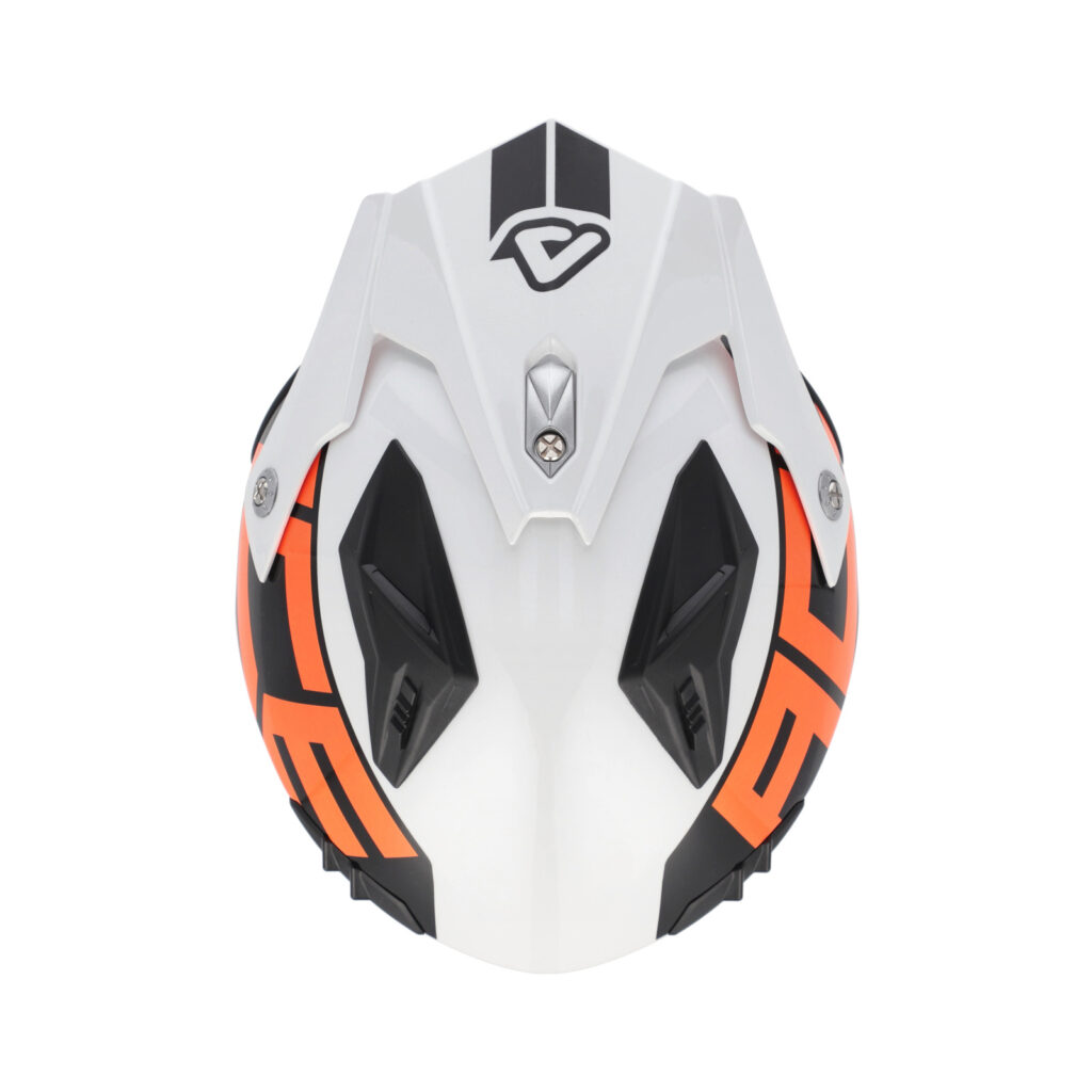 Casco Acerbis Jet Aria Blanco Naranja 22.06 - Imagen 3