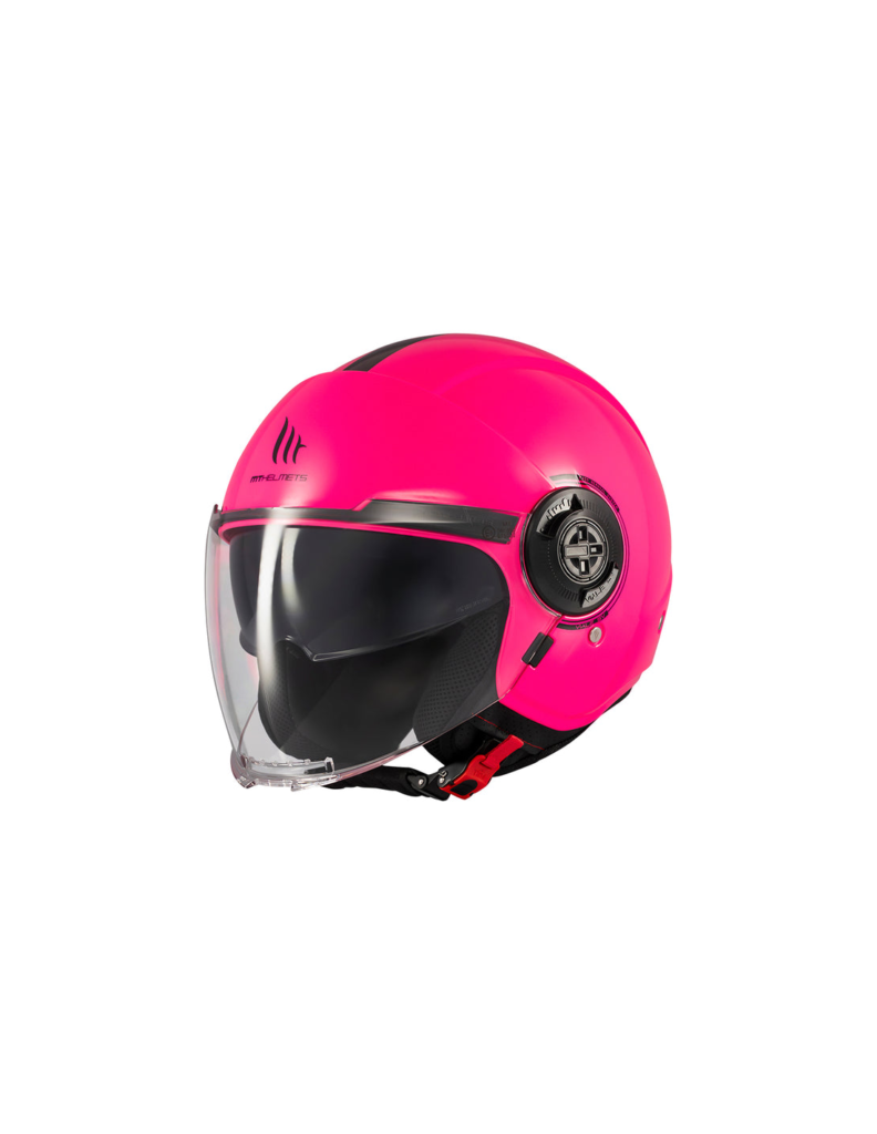 Casco Jet MT Viale SV A8 Rosado Brillo