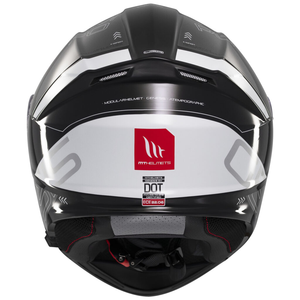 Casco Modular MT Genesis SV Atempo B2 Negro Gris Blanco - Imagen 8