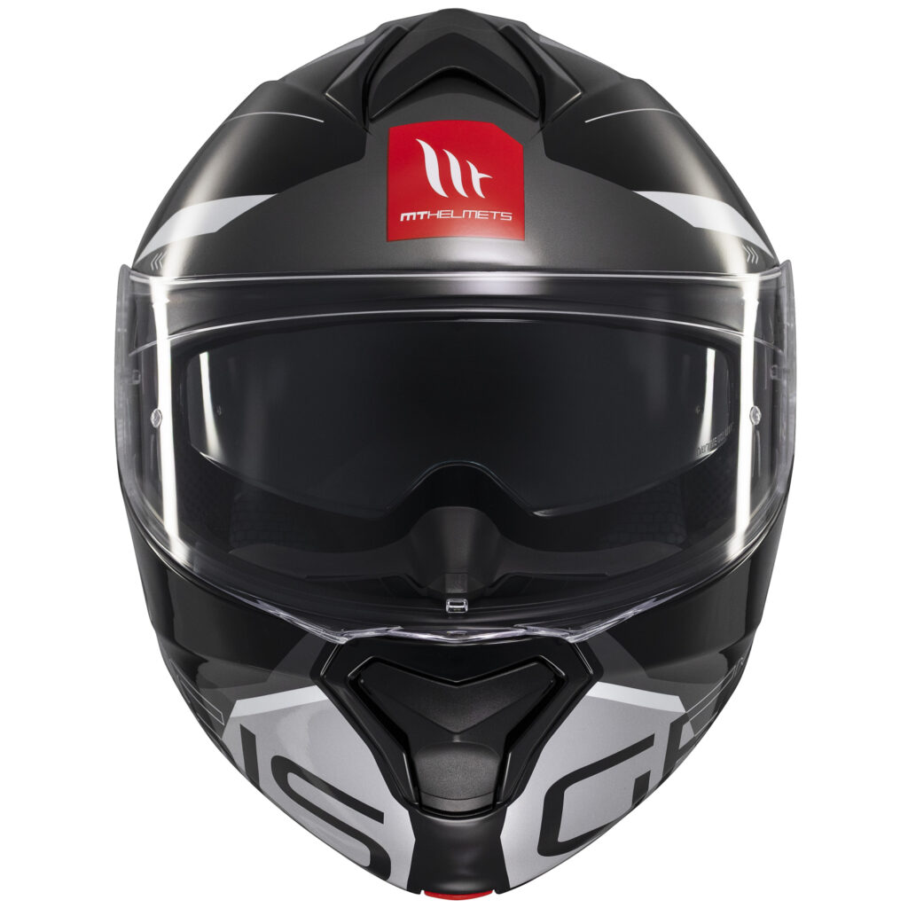 Casco Modular MT Genesis SV Atempo B2 Negro Gris Blanco - Imagen 4
