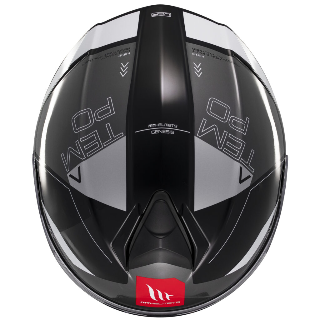 Casco Modular MT Genesis SV Atempo B2 Negro Gris Blanco - Imagen 3