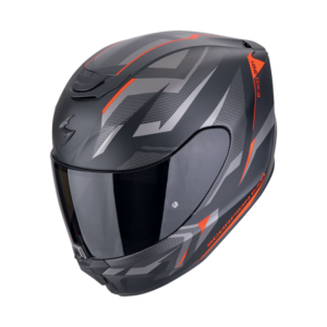 Casco Scorpion Exo-391 Aaxo Negro Rojo Mate 22.06 + Pantalla Decorada