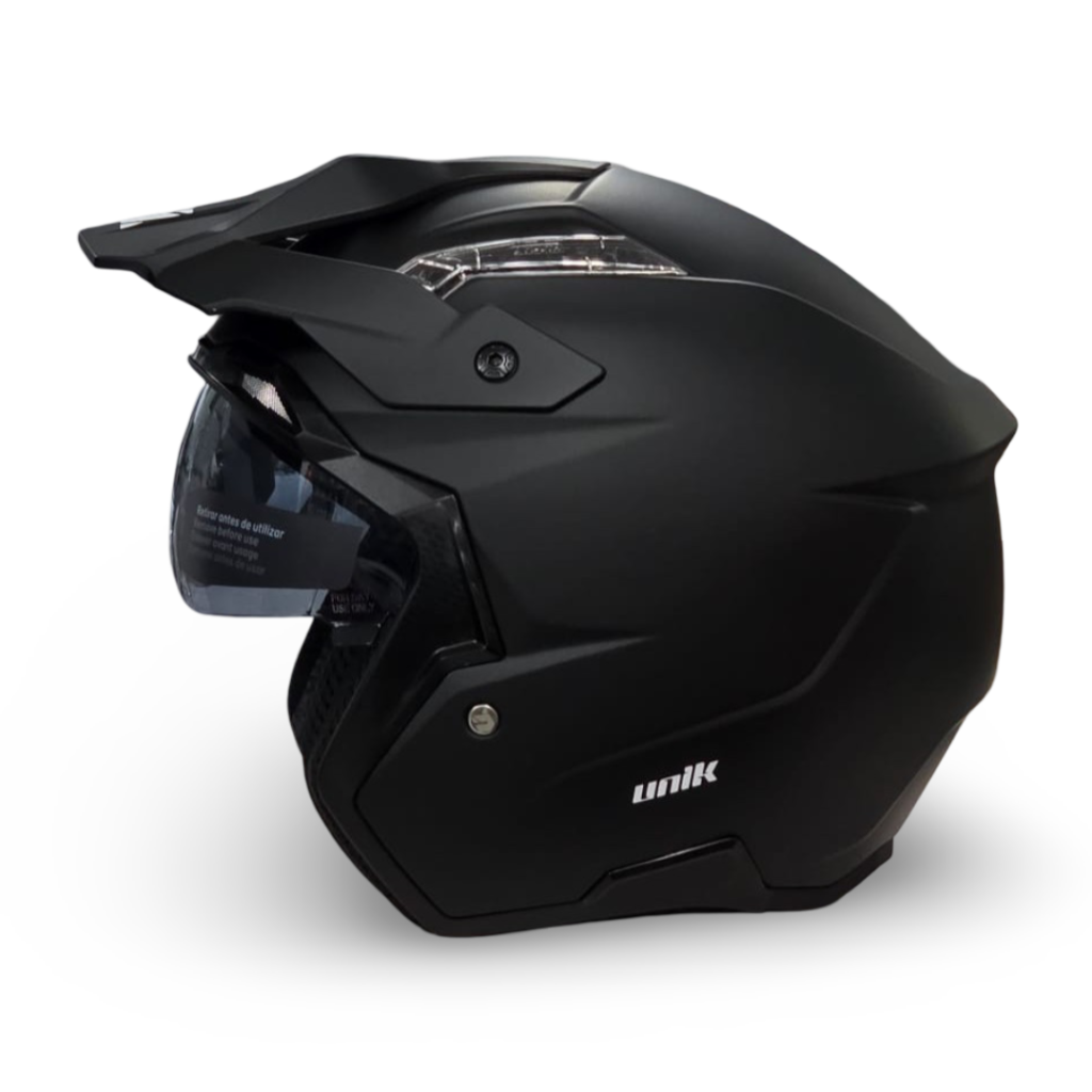 Casco Trial Unik Link DV Negro Mate - Imagen 2