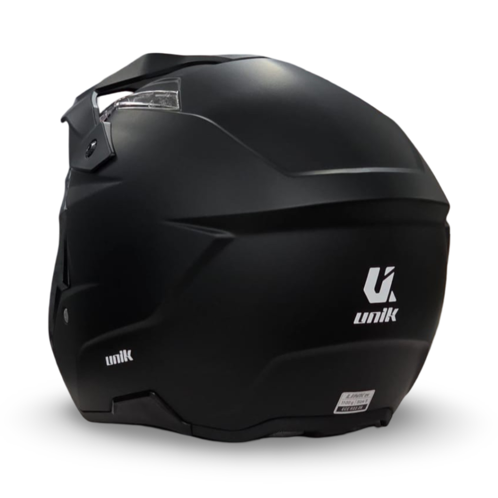 Casco Trial Unik Link DV Negro Mate - Imagen 5