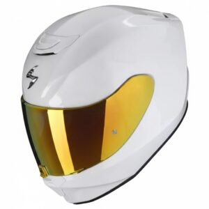 Casco Integral Scorpion Exo-391 Blanco Brillo 22.06 + Pantalla decorada