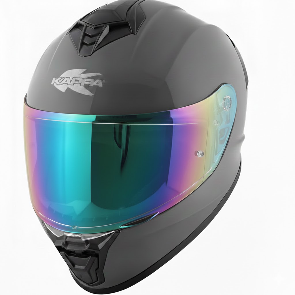 Casco Integral Kappa KV51 Nardo Grey + Pantalla decorada - Imagen 5